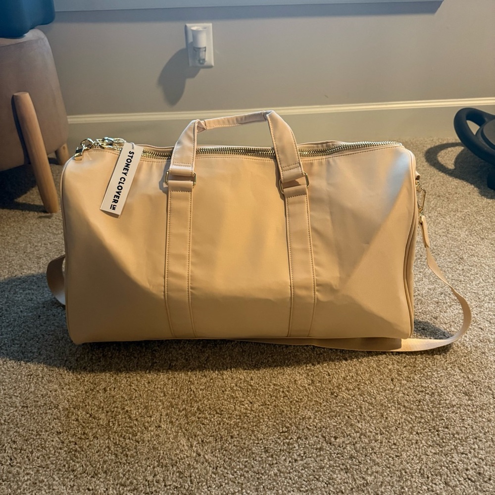 Stoney Clover Lane Classic Duffle Bag Sand NWT